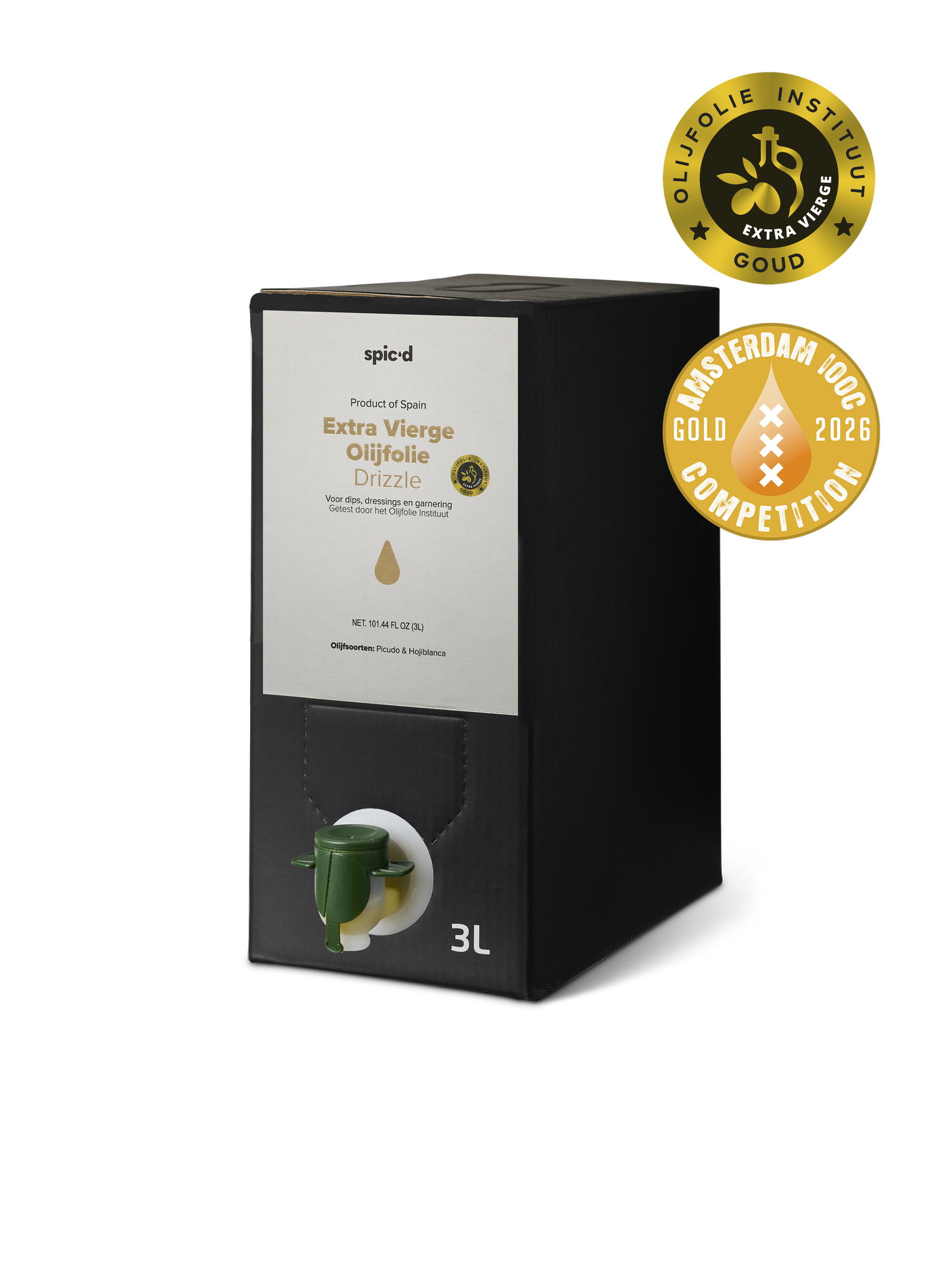 Spic'd Refill (Bag in Box) | Extra vierge olijfolie 'Drizzle' 3L