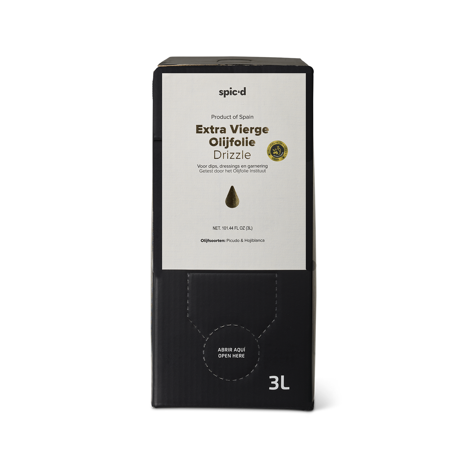 Spic'd Refill (Bag in Box) | Extra vierge olijfolie 'Drizzle' 3L