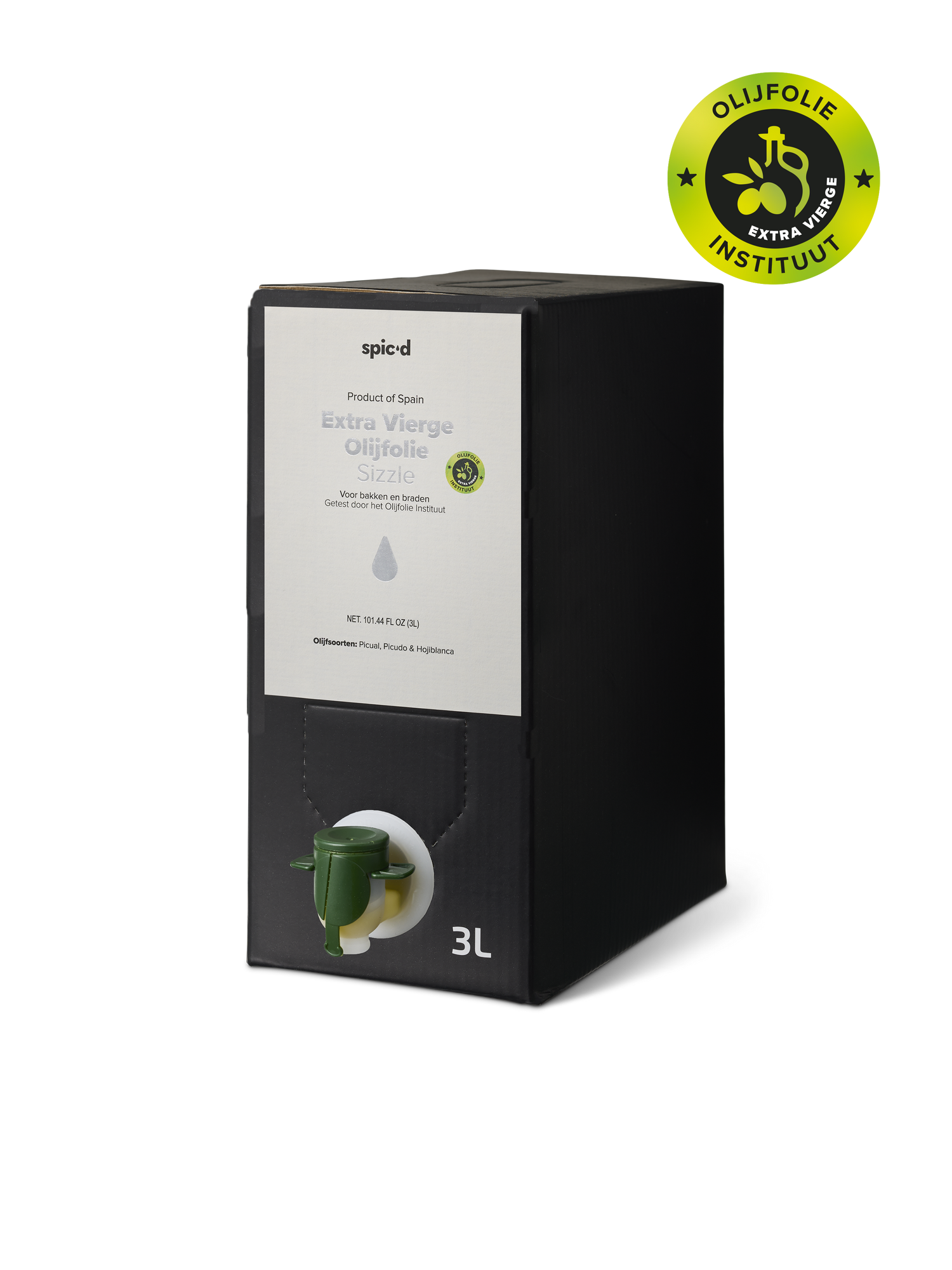Spic'd Refill (Bag in Box) | Extra vierge olijfolie 'Sizzle' 3L