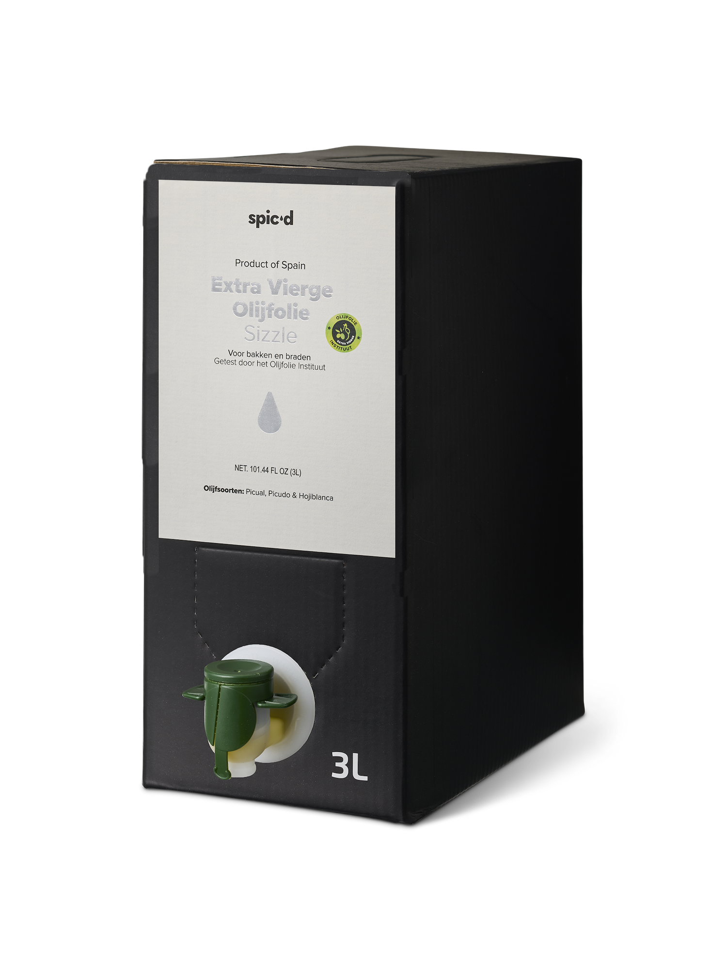 Spic'd Refill (Bag in Box) | Extra vierge olijfolie 'Sizzle' 3L