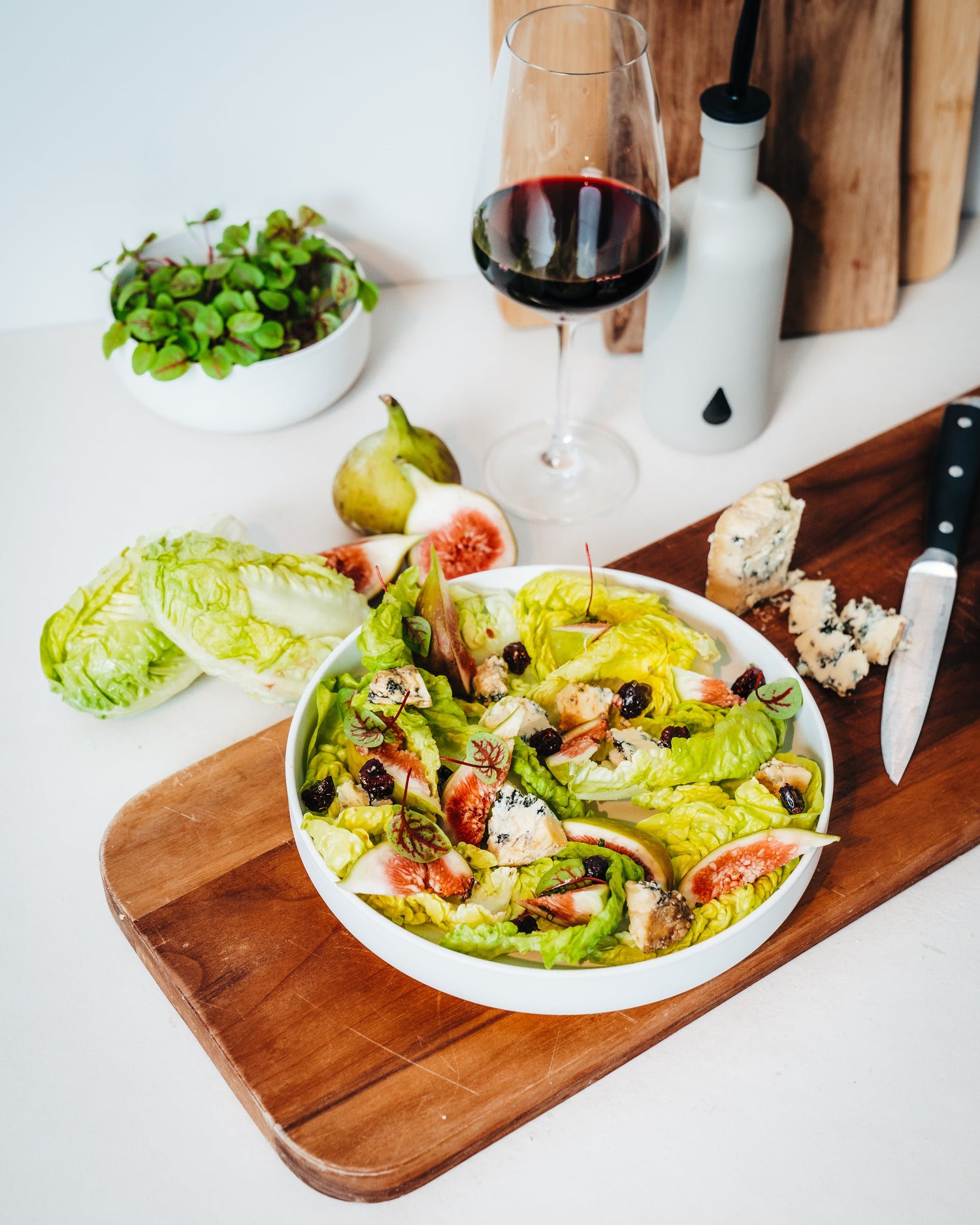 Salade blauwe kaas & vijgen