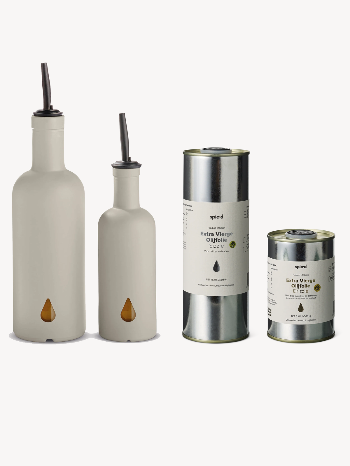 Spic'd Olijfolie ‘Drizzle & Sizzle’ Duo | Warm Clay
